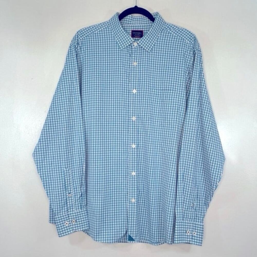 UNTUCKit Blue Checkered Men's Shirt
